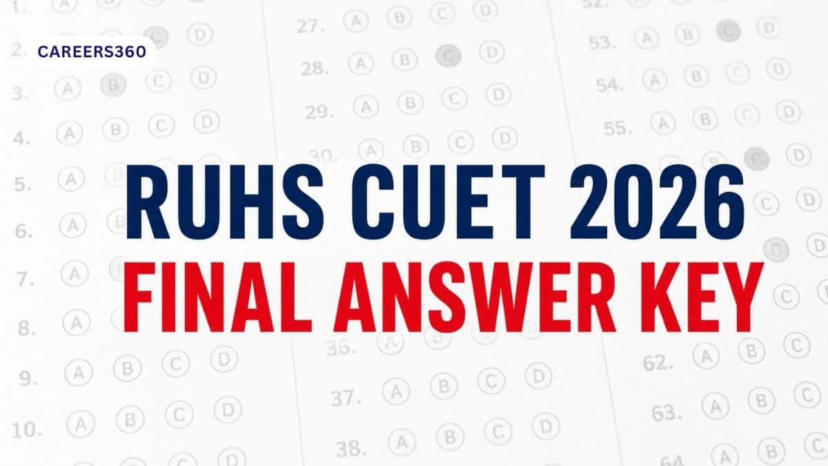 RUHS CUET 2026 Final Answer Key (TODAY): PDF Download Link